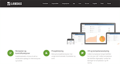 Desktop Screenshot of landax.no