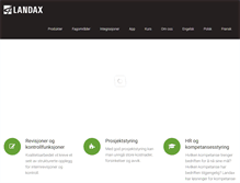 Tablet Screenshot of landax.no